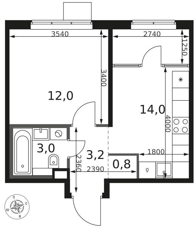 1-BD Apartment Sale, 33平方米 at 1 Himkinskij, zhiloy kompleks 1-y Khimkinskiy, kvartal Mezhdunarodny, mikrorayon Klyazma-Starbeyevo, Khimki, Moscow Region, Russia #2 1-BD Apartment Sale, 33平方米 at 1 Himkinskij, zhiloy kompleks 1-y Khimkinskiy, kvartal Mezhdunarodny, mikrorayon Klyazma-Starbeyevo, Khimki, Moscow Region, Russia #2