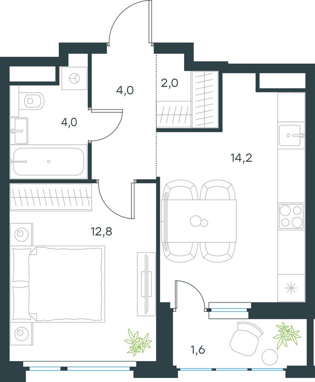 Apartment Sale, 38.6 sq. m. at Gorod V lesu, Gorod V Lesu Residential Complex, Village of Otradnoye, Krasnogorsk Urban District, Moscow Region, Russia #1 Apartment Sale, 38.6 sq. m. at Gorod V lesu, Gorod V Lesu Residential Complex, Village of Otradnoye, Krasnogorsk Urban District, Moscow Region, Russia #1
