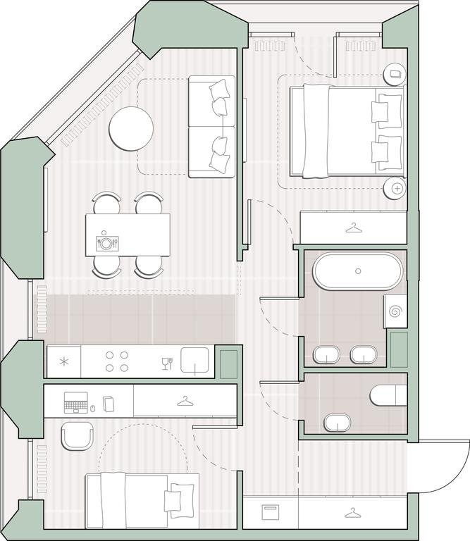 2-BD Apartment Sale, 51.1平方米 at Sreda na Lobachevskogo, Ochakovskoye Highway, Moscow, Russia #1 2-BD Apartment Sale, 51.1平方米 at Sreda na Lobachevskogo, Ochakovskoye Highway, Moscow, Russia #1