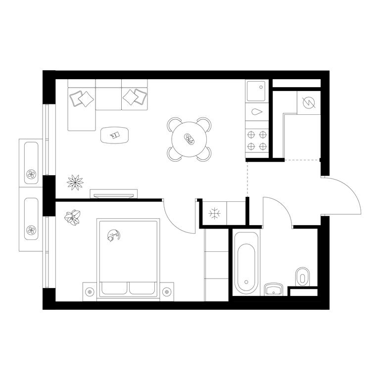 1-BD Apartment Sale, 35.7 sq. m. at Salarevo Park, Salaryevskaya Street, 8к1, Moskovskiy Settlement, Moscow, Russia #1 1-BD Apartment Sale, 35.7 sq. m. at Salarevo Park, Salaryevskaya Street, 8к1, Moskovskiy Settlement, Moscow, Russia #1