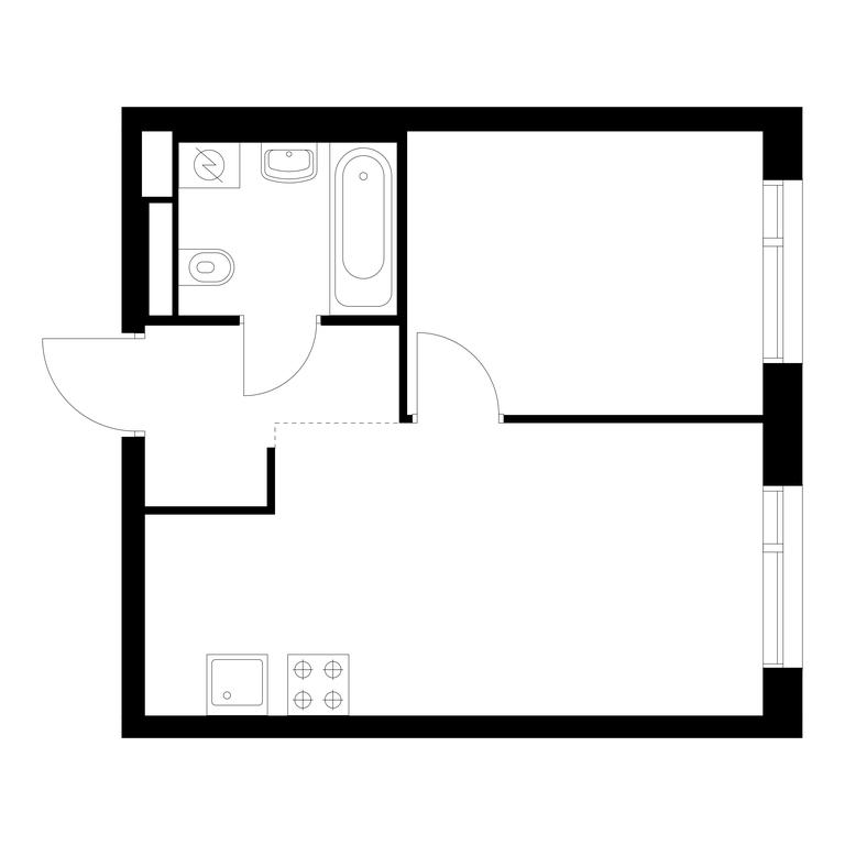 1-BD Apartment Sale, 33.6 sq. m. at Ilinskie Luga, Zapovednaya Street, 1, posyolok Ilyinskoye-Usovo, Krasnogorsk City District, Moscow Region, Russia #1 1-BD Apartment Sale, 33.6 sq. m. at Ilinskie Luga, Zapovednaya Street, 1, posyolok Ilyinskoye-Usovo, Krasnogorsk City District, Moscow Region, Russia #1