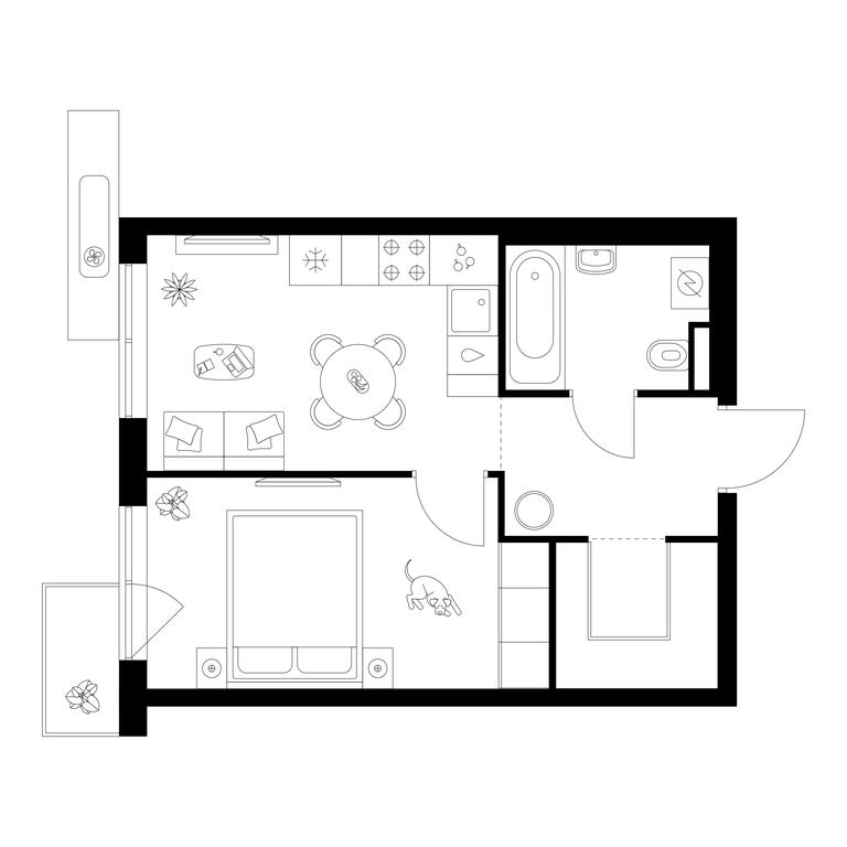 1-BD Apartment Sale, 34.5 sq. m. at Salarevo Park, Salaryevskaya Street, 8к1, Moskovskiy Settlement, Moscow, Russia #1 1-BD Apartment Sale, 34.5 sq. m. at Salarevo Park, Salaryevskaya Street, 8к1, Moskovskiy Settlement, Moscow, Russia #1