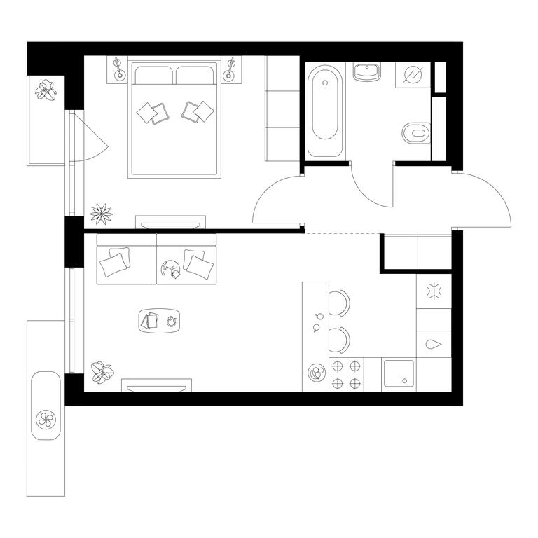 1-BD Apartment Sale, 34.9 sq. m. at Salarevo Park, Salaryevskaya Street, 8к1, Moskovskiy Settlement, Moscow, Russia #1 1-BD Apartment Sale, 34.9 sq. m. at Salarevo Park, Salaryevskaya Street, 8к1, Moskovskiy Settlement, Moscow, Russia #1