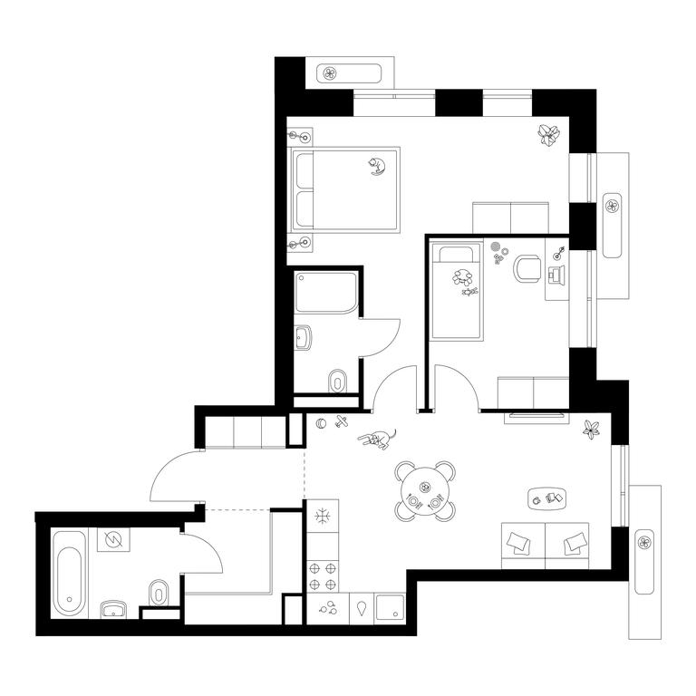 2-BD Apartment Sale, 56.3 sq. m. at Salarevo Park, Salaryevskaya Street, 8к1, Moskovskiy Settlement, Moscow, Russia #1 2-BD Apartment Sale, 56.3 sq. m. at Salarevo Park, Salaryevskaya Street, 8к1, Moskovskiy Settlement, Moscow, Russia #1