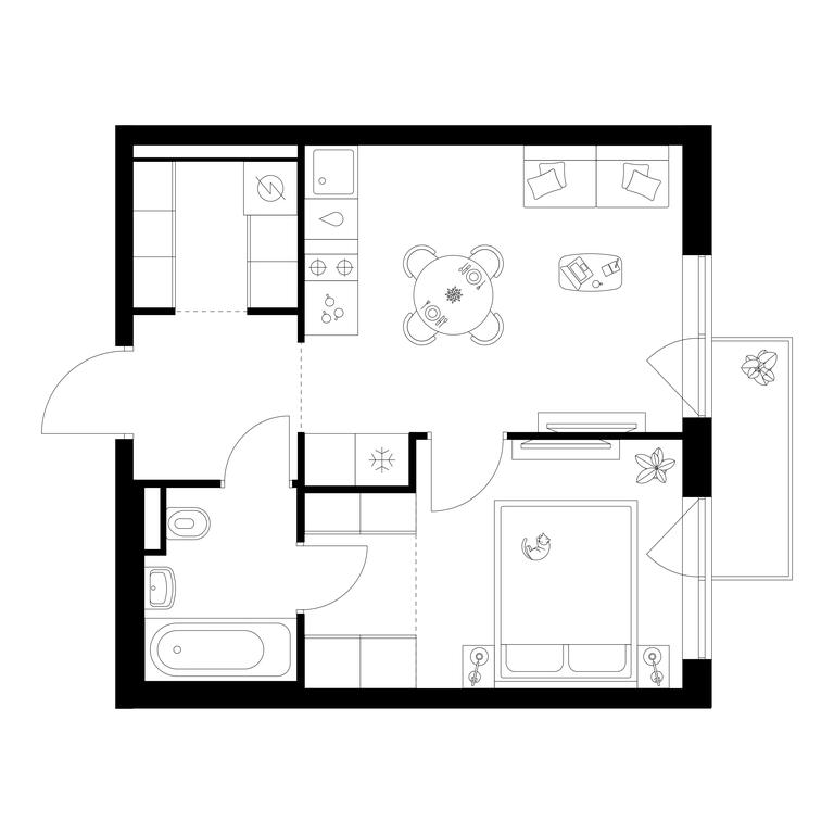 1-BD Apartment Sale, 35.9 sq. m. at Salarevo Park, Salaryevskaya Street, 8к1, Moskovskiy Settlement, Moscow, Russia #1 1-BD Apartment Sale, 35.9 sq. m. at Salarevo Park, Salaryevskaya Street, 8к1, Moskovskiy Settlement, Moscow, Russia #1