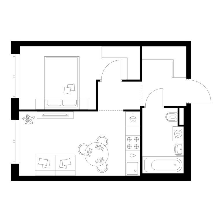 1-BD Apartment Sale, 35 sq. m. at Salarevo Park, Salaryevskaya Street, 8к1, Moskovskiy Settlement, Moscow, Russia #1 1-BD Apartment Sale, 35 sq. m. at Salarevo Park, Salaryevskaya Street, 8к1, Moskovskiy Settlement, Moscow, Russia #1