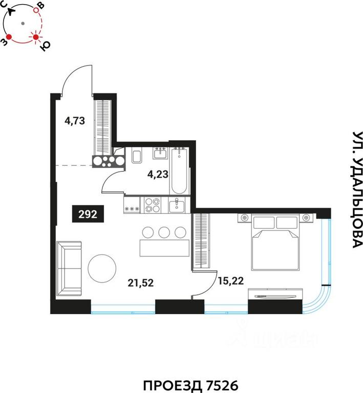 Продажа 1-комн. квартиры, 45,7 м² в ЖК «Инноватор», Мичуринский проспект, Москва, Россия #1 Продажа 1-комн. квартиры, 45,7 м² в ЖК «Инноватор», Мичуринский проспект, Москва, Россия #1