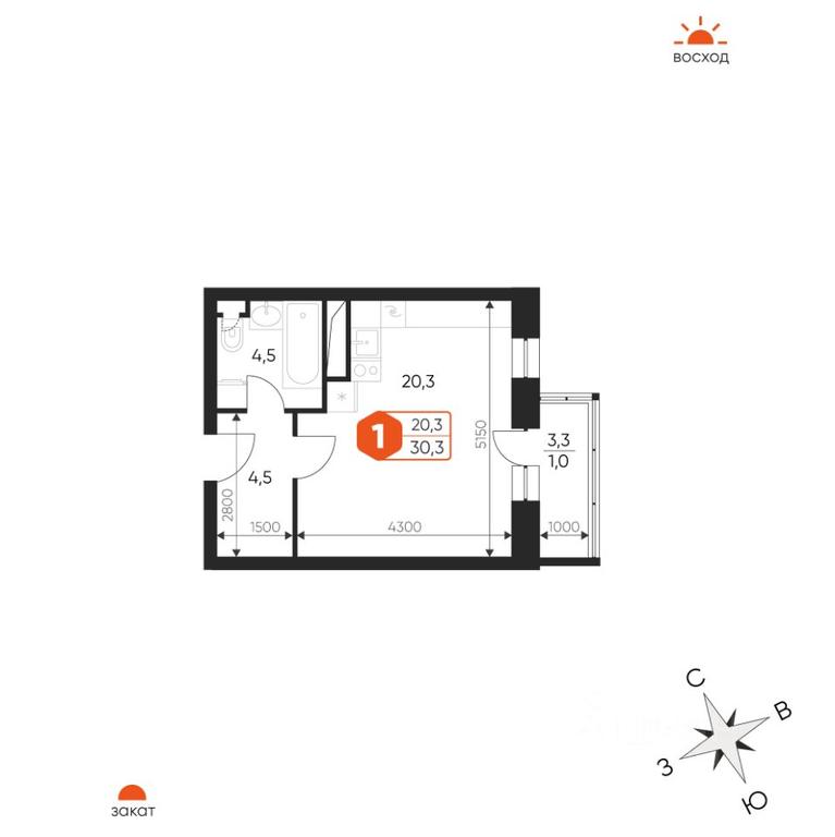 Apartment Sale, 30.3 sq. m. at Ideal, Proyektnaya ulitsa, Gagarina Microdistrict, Balashikha, Moscow Region, Russia #1 Apartment Sale, 30.3 sq. m. at Ideal, Proyektnaya ulitsa, Gagarina Microdistrict, Balashikha, Moscow Region, Russia #1