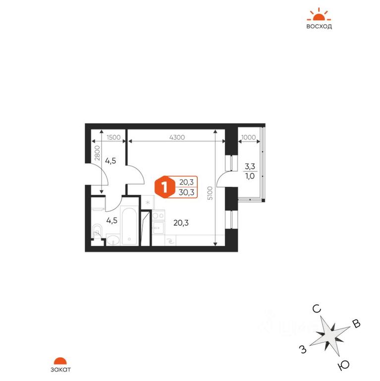 Apartment Sale, 30.3 sq. m. at Ideal, Proyektnaya ulitsa, Gagarina Microdistrict, Balashikha, Moscow Region, Russia #1 Apartment Sale, 30.3 sq. m. at Ideal, Proyektnaya ulitsa, Gagarina Microdistrict, Balashikha, Moscow Region, Russia #1