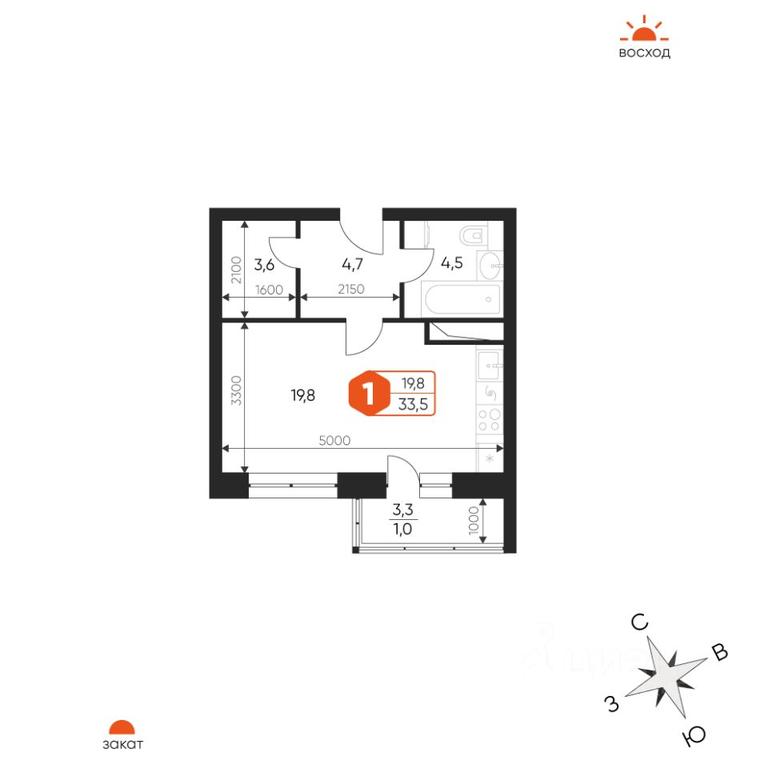 Apartment Sale, 33.5平方米 at Ideal, Proyektnaya ulitsa, Gagarina Microdistrict, Balashikha, Moscow Region, Russia #1 Apartment Sale, 33.5平方米 at Ideal, Proyektnaya ulitsa, Gagarina Microdistrict, Balashikha, Moscow Region, Russia #1