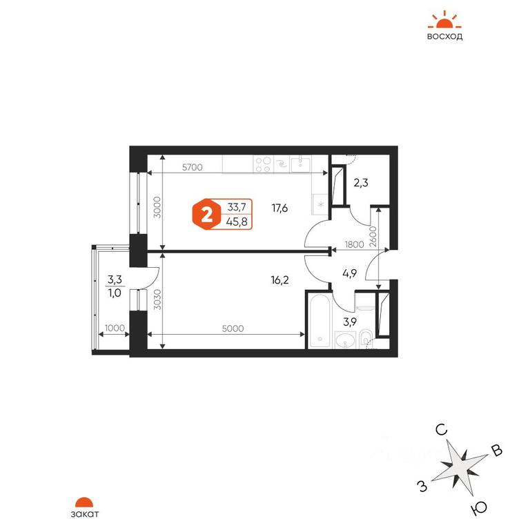 1-BD Apartment Sale, 45.8平方米 at Ideal, Proyektnaya ulitsa, Gagarina Microdistrict, Balashikha, Moscow Region, Russia #1 1-BD Apartment Sale, 45.8平方米 at Ideal, Proyektnaya ulitsa, Gagarina Microdistrict, Balashikha, Moscow Region, Russia #1