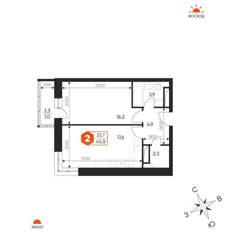 1-BD Apartment Sale, 45.8平方米 at Ideal, Proyektnaya ulitsa, Gagarina Microdistrict, Balashikha, Moscow Region, Russia #1 1-BD Apartment Sale, 45.8平方米 at Ideal, Proyektnaya ulitsa, Gagarina Microdistrict, Balashikha, Moscow Region, Russia #1
