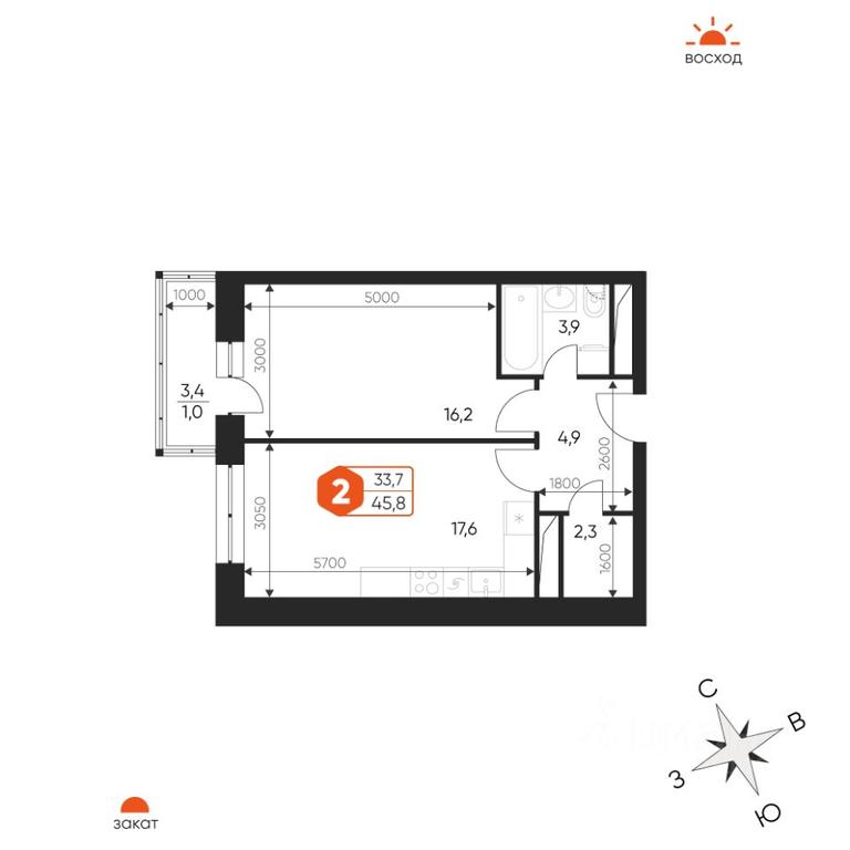 1-BD Apartment Sale, 45.8 sq. m. at Ideal, Proyektnaya ulitsa, Gagarina Microdistrict, Balashikha, Moscow Region, Russia #1 1-BD Apartment Sale, 45.8 sq. m. at Ideal, Proyektnaya ulitsa, Gagarina Microdistrict, Balashikha, Moscow Region, Russia #1