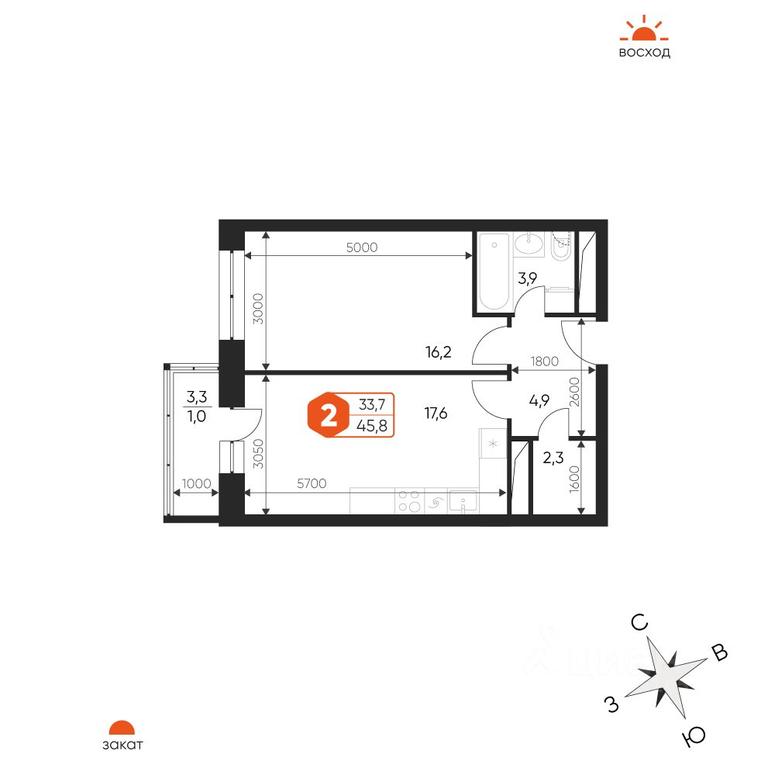 1-BD Apartment Sale, 45.8平方米 at Ideal, Proyektnaya ulitsa, Gagarina Microdistrict, Balashikha, Moscow Region, Russia #1 1-BD Apartment Sale, 45.8平方米 at Ideal, Proyektnaya ulitsa, Gagarina Microdistrict, Balashikha, Moscow Region, Russia #1