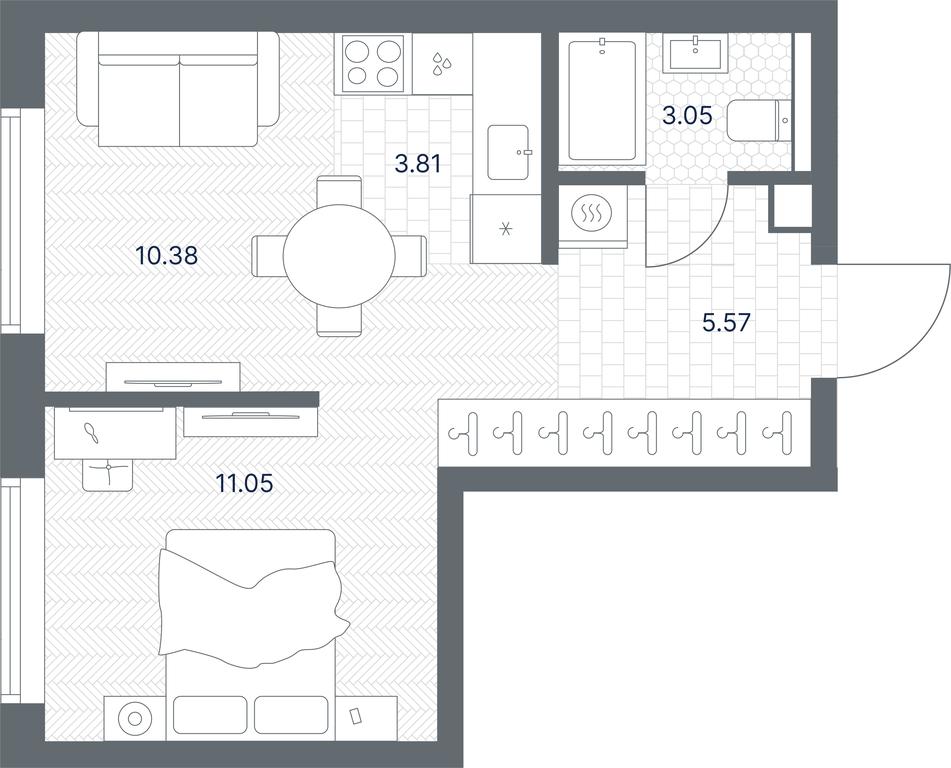 Apartment Sale, 33.86 sq. m. at TATE, Vetkina Street, Moscow, Russia #1 Apartment Sale, 33.86 sq. m. at TATE, Vetkina Street, Moscow, Russia #1