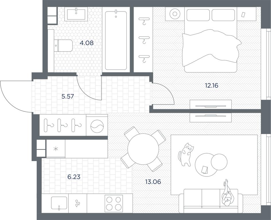 Apartment Sale, 41.13 sq. m. at TATE, Vetkina Street, Moscow, Russia #1 Apartment Sale, 41.13 sq. m. at TATE, Vetkina Street, Moscow, Russia #1
