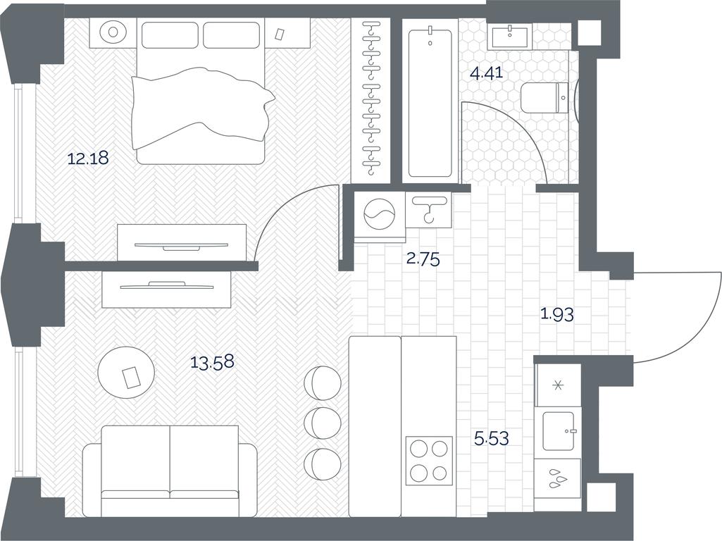 Apartment Sale, 40.38 sq. m. at TATE, Vetkina Street, Moscow, Russia #1 Apartment Sale, 40.38 sq. m. at TATE, Vetkina Street, Moscow, Russia #1