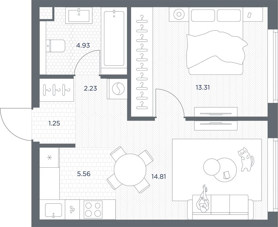 Apartment Sale, 42.09 sq. m. at TATE, Vetkina Street, Moscow, Russia #1 Apartment Sale, 42.09 sq. m. at TATE, Vetkina Street, Moscow, Russia #1
