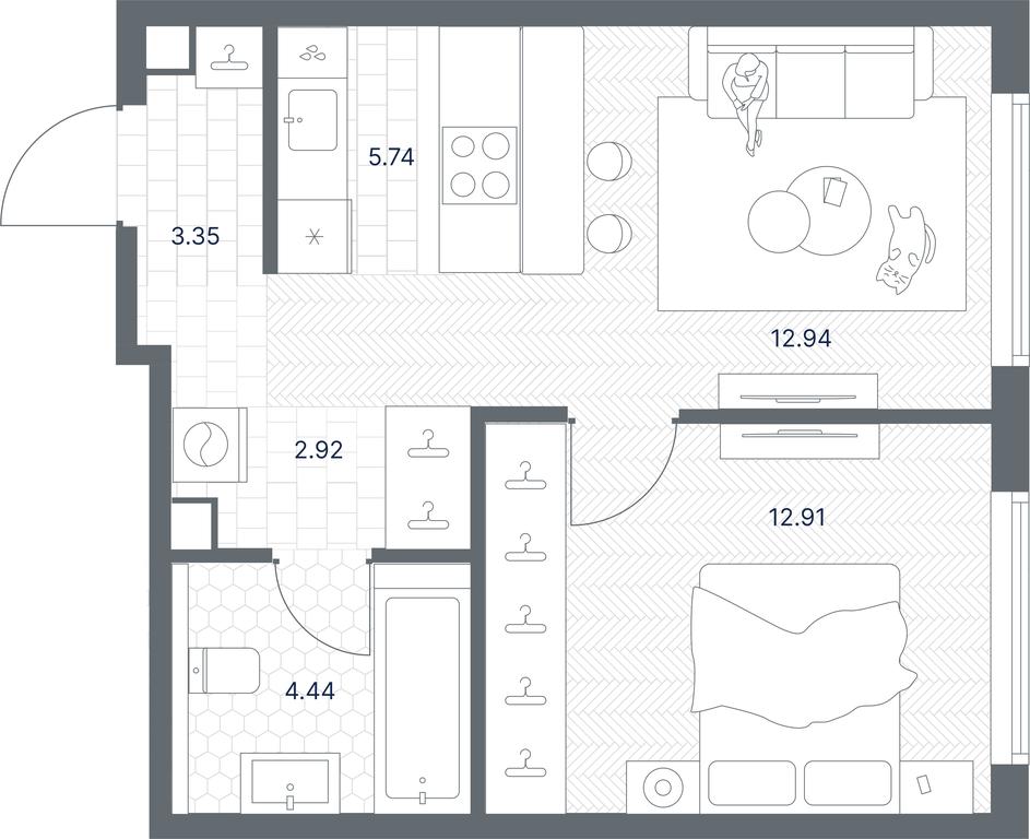 Apartment Sale, 42.3 sq. m. at TATE, Vetkina Street, Moscow, Russia #1 Apartment Sale, 42.3 sq. m. at TATE, Vetkina Street, Moscow, Russia #1