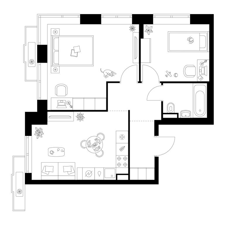 2-BD Apartment Sale, 53 sq. m. at Salarevo Park, Salaryevskaya Street, 8к1, Moskovskiy Settlement, Moscow, Russia #1 2-BD Apartment Sale, 53 sq. m. at Salarevo Park, Salaryevskaya Street, 8к1, Moskovskiy Settlement, Moscow, Russia #1