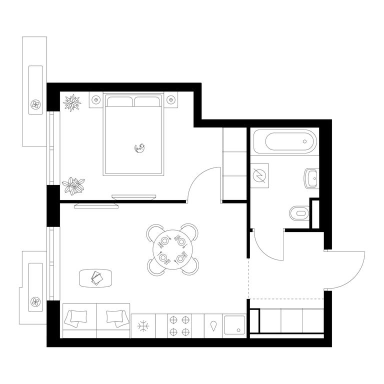 1-BD Apartment Sale, 35 sq. m. at Salarevo Park, Salaryevskaya Street, 8к1, Moskovskiy Settlement, Moscow, Russia #1 1-BD Apartment Sale, 35 sq. m. at Salarevo Park, Salaryevskaya Street, 8к1, Moskovskiy Settlement, Moscow, Russia #1
