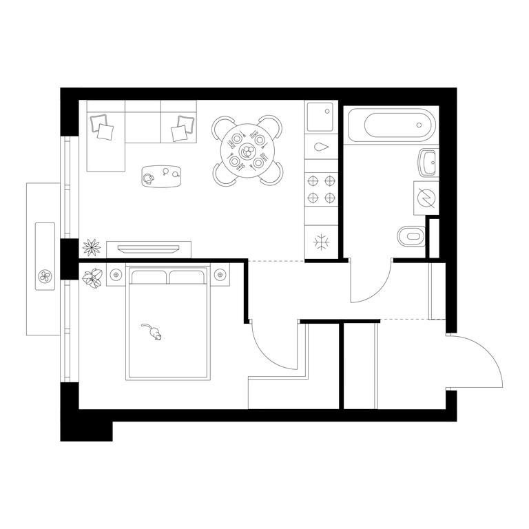 1-BD Apartment Sale, 34.4 sq. m. at Salarevo Park, Salaryevskaya Street, 8к1, Moskovskiy Settlement, Moscow, Russia #1 1-BD Apartment Sale, 34.4 sq. m. at Salarevo Park, Salaryevskaya Street, 8к1, Moskovskiy Settlement, Moscow, Russia #1