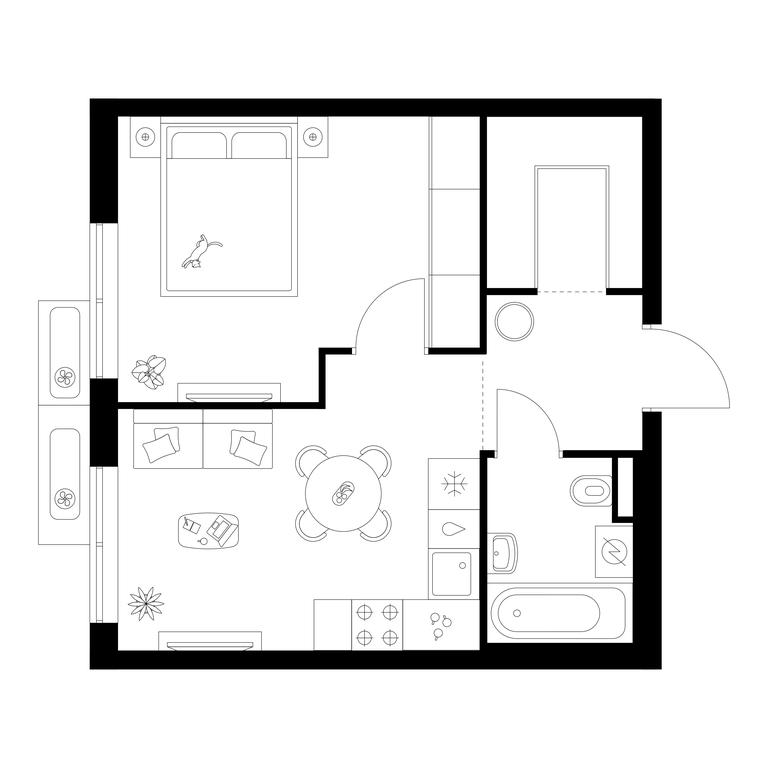1-BD Apartment Sale, 36.4 sq. m. at Salarevo Park, Salaryevskaya Street, 8к1, Moskovskiy Settlement, Moscow, Russia #1 1-BD Apartment Sale, 36.4 sq. m. at Salarevo Park, Salaryevskaya Street, 8к1, Moskovskiy Settlement, Moscow, Russia #1