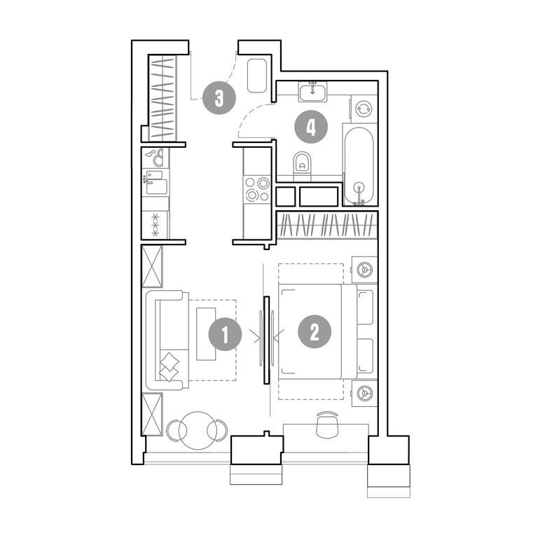 1-BD Apartment Sale, 38.2 sq. m. at Mirapolis, Mira Avenue, 222Ас9, Moscow, Russia #1 1-BD Apartment Sale, 38.2 sq. m. at Mirapolis, Mira Avenue, 222Ас9, Moscow, Russia #1