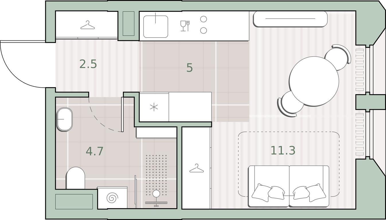 Apartment Sale, 23.5平方米 at Sreda na Lobachevskogo, Ochakovskoye Highway, Moscow, Russia #1 Apartment Sale, 23.5平方米 at Sreda na Lobachevskogo, Ochakovskoye Highway, Moscow, Russia #1