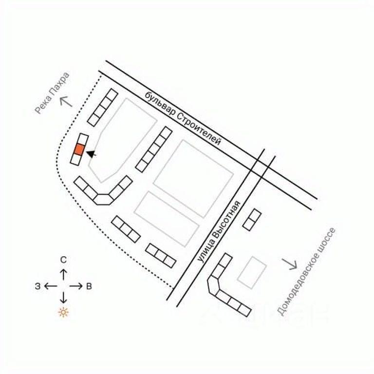 1-BD Apartment Sale, 56平方米 at Domodedovo park, Tvorchestva Street, Domodedovo Village, Domodedovo City District, Moscow Region, Russia #2