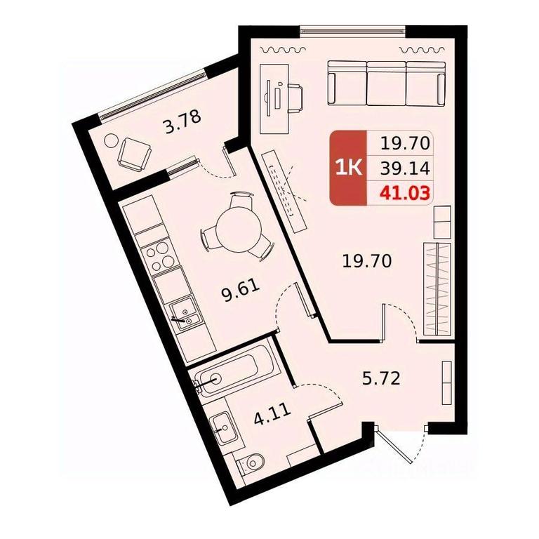 Продажа квартиры, 41,03 м² в ЖК «Домодедово парк», улица Творчества, село Домодедово, городской округ Домодедово, Московская область, Россия #1 Продажа квартиры, 41,03 м² в ЖК «Домодедово парк», улица Творчества, село Домодедово, городской округ Домодедово, Московская область, Россия #1