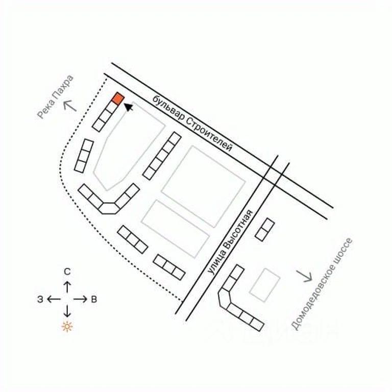 1-BD Apartment Sale, 56.3平方米 at Domodedovo park, Tvorchestva Street, Domodedovo Village, Domodedovo City District, Moscow Region, Russia #2