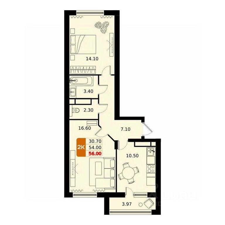 1-BD Apartment Sale, 56平方米 at Domodedovo park, Tvorchestva Street, Domodedovo Village, Domodedovo City District, Moscow Region, Russia #1 1-BD Apartment Sale, 56平方米 at Domodedovo park, Tvorchestva Street, Domodedovo Village, Domodedovo City District, Moscow Region, Russia #1
