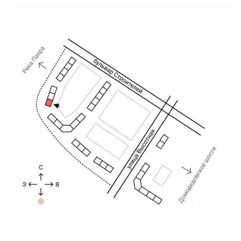 1-BD Apartment Sale, 57.6平方米 at Domodedovo park, Tvorchestva Street, Domodedovo Village, Domodedovo City District, Moscow Region, Russia #2