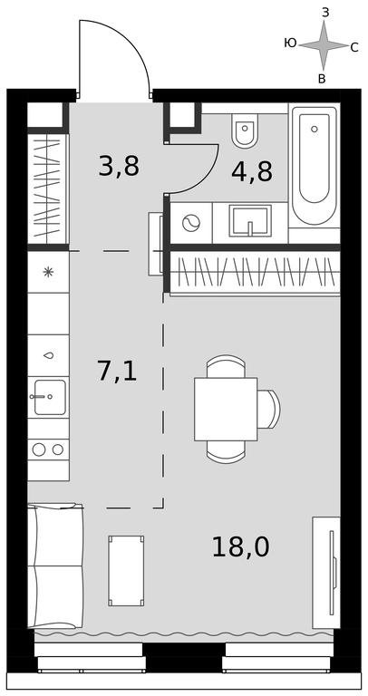 Apartment Sale, 33.7 sq. m. at Amber City, 3rd Khoroshyovsky Drive, 3А, Moscow, Russia #1 Apartment Sale, 33.7 sq. m. at Amber City, 3rd Khoroshyovsky Drive, 3А, Moscow, Russia #1