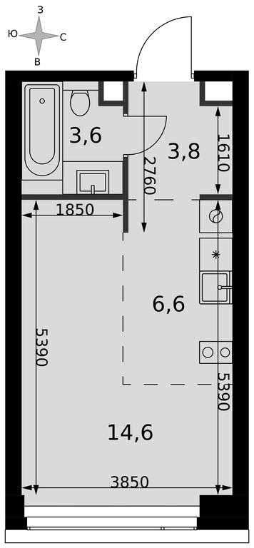 Apartment Sale, 28.6 sq. m. at Amber City, 3rd Khoroshyovsky Drive, 3А, Moscow, Russia #2 Apartment Sale, 28.6 sq. m. at Amber City, 3rd Khoroshyovsky Drive, 3А, Moscow, Russia #2