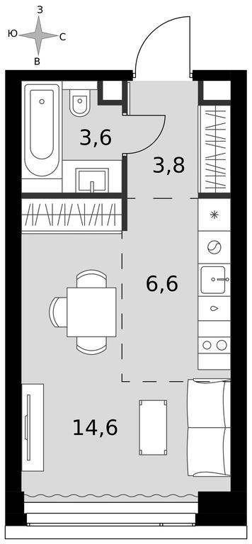 Apartment Sale, 28.6 sq. m. at Amber City, 3rd Khoroshyovsky Drive, 3А, Moscow, Russia #1 Apartment Sale, 28.6 sq. m. at Amber City, 3rd Khoroshyovsky Drive, 3А, Moscow, Russia #1