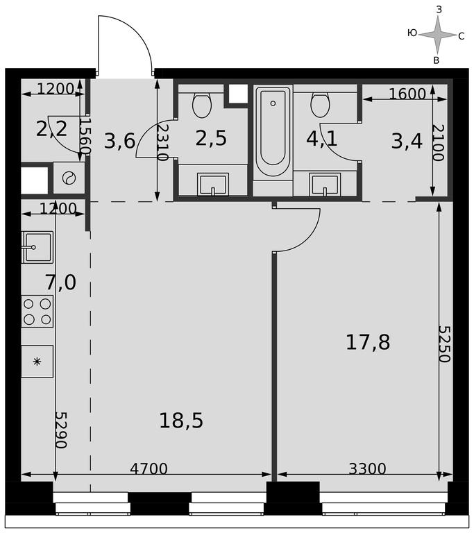 2-BD Apartment Sale, 59.1 sq. m. at Amber City, 3rd Khoroshyovsky Drive, 3А, Moscow, Russia #2 2-BD Apartment Sale, 59.1 sq. m. at Amber City, 3rd Khoroshyovsky Drive, 3А, Moscow, Russia #2
