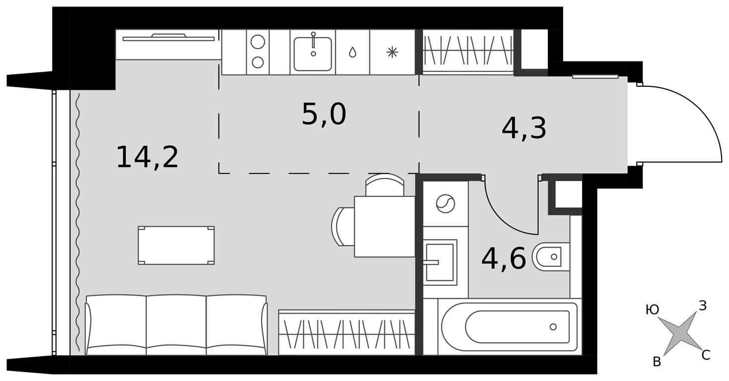 Apartment Sale, 28.1平方米 at Amber City, 3rd Khoroshyovsky Drive, 3А, Moscow, Russia #1 Apartment Sale, 28.1平方米 at Amber City, 3rd Khoroshyovsky Drive, 3А, Moscow, Russia #1