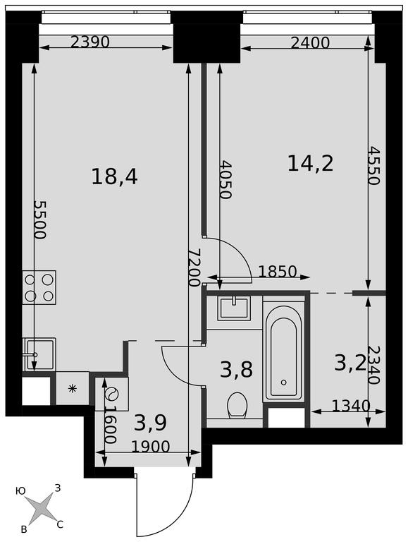 1-BD Apartment Sale, 43.5 sq. m. at Amber City, 3rd Khoroshyovsky Drive, 3А, Moscow, Russia #2 1-BD Apartment Sale, 43.5 sq. m. at Amber City, 3rd Khoroshyovsky Drive, 3А, Moscow, Russia #2