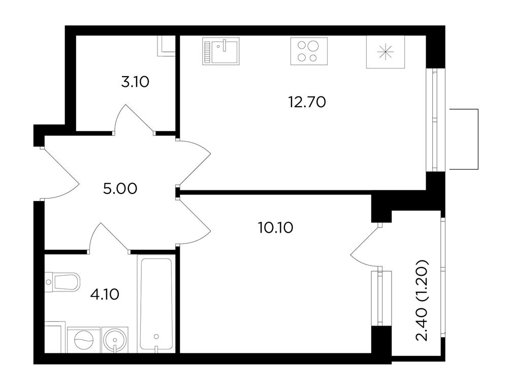 1-BD Apartment Sale, 36.2平方米 at Milovidnoe, zhiloy kompleks Milovidnoye, Settlement of Razvilka, Leninskiy City District, Moscow Region, Russia #1 1-BD Apartment Sale, 36.2平方米 at Milovidnoe, zhiloy kompleks Milovidnoye, Settlement of Razvilka, Leninskiy City District, Moscow Region, Russia #1