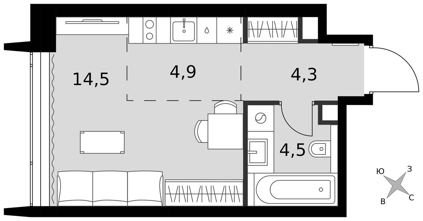 Apartment Sale, 28.2平方米 at Amber City, 3rd Khoroshyovsky Drive, 3А, Moscow, Russia #1 Apartment Sale, 28.2平方米 at Amber City, 3rd Khoroshyovsky Drive, 3А, Moscow, Russia #1