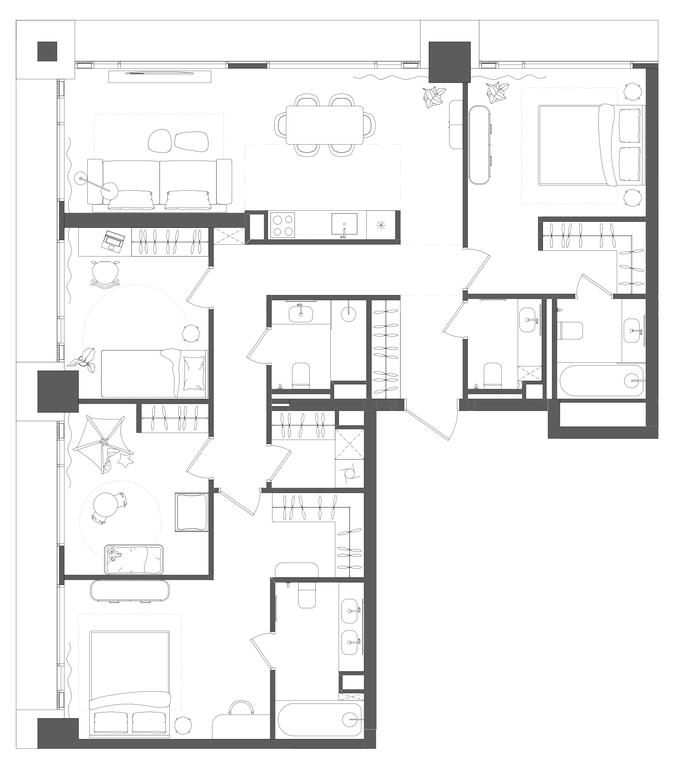 4-BD Apartment Sale, 116.7 sq. m. at Grain, Starokaluzhskoye Highway, 64с1, Moscow, Russia #1