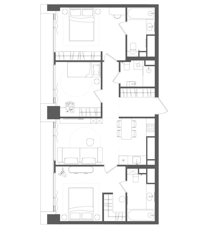 3-BD Apartment Sale, 88.5 sq. m. at Grain, Starokaluzhskoye Highway, 64с1, Moscow, Russia #1