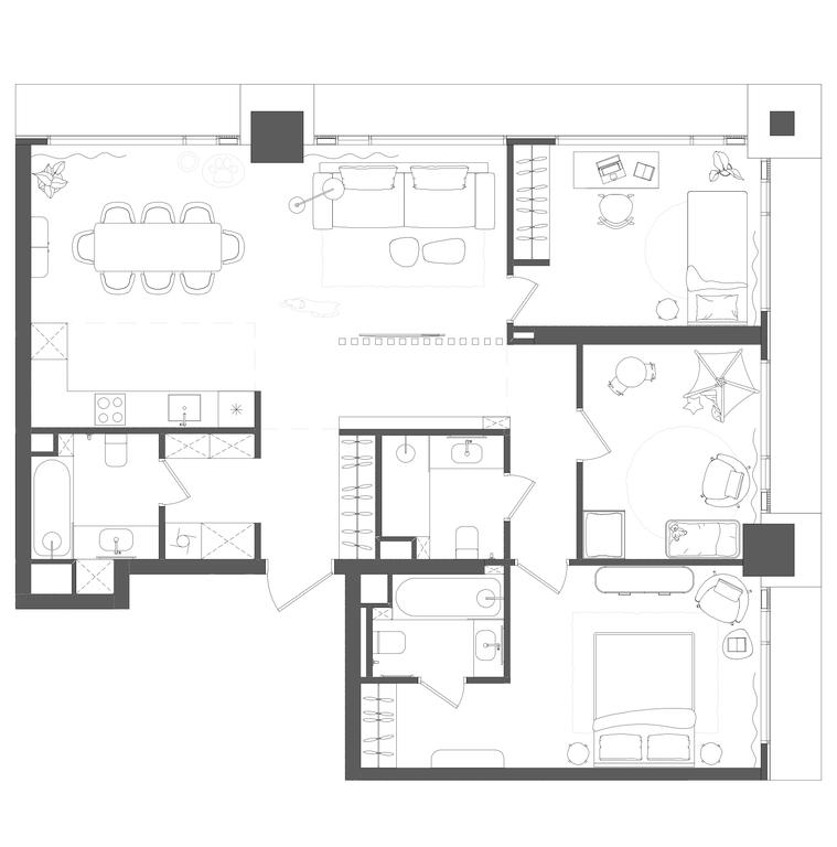 3-BD Apartment Sale, 99.9 sq. m. at Grain, Starokaluzhskoye Highway, 64с1, Moscow, Russia #1 3-BD Apartment Sale, 99.9 sq. m. at Grain, Starokaluzhskoye Highway, 64с1, Moscow, Russia #1