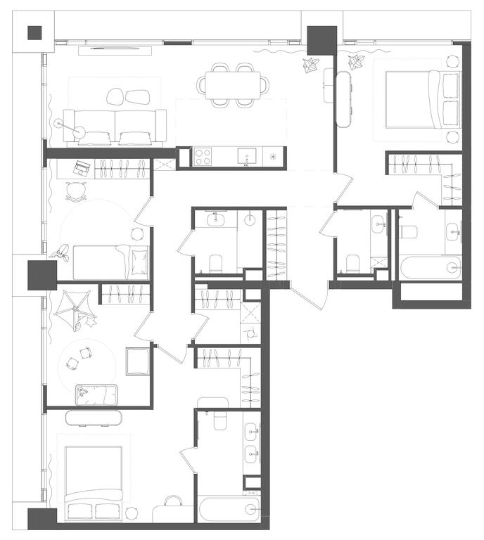 4-BD Apartment Sale, 116.7 sq. m. at Grain, Starokaluzhskoye Highway, 64с1, Moscow, Russia #1