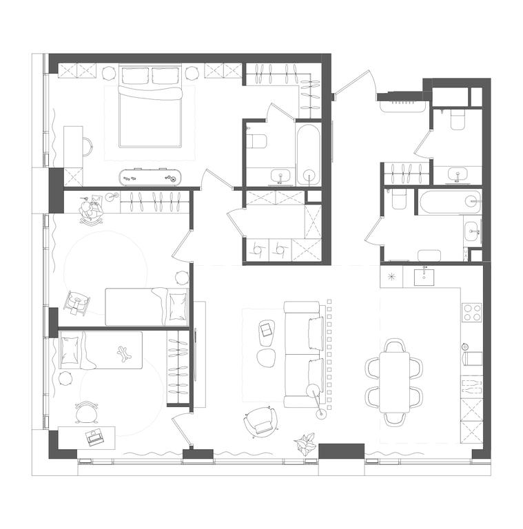 3-BD Apartment Sale, 109 sq. m. at Grain, Starokaluzhskoye Highway, 64с1, Moscow, Russia #1 3-BD Apartment Sale, 109 sq. m. at Grain, Starokaluzhskoye Highway, 64с1, Moscow, Russia #1