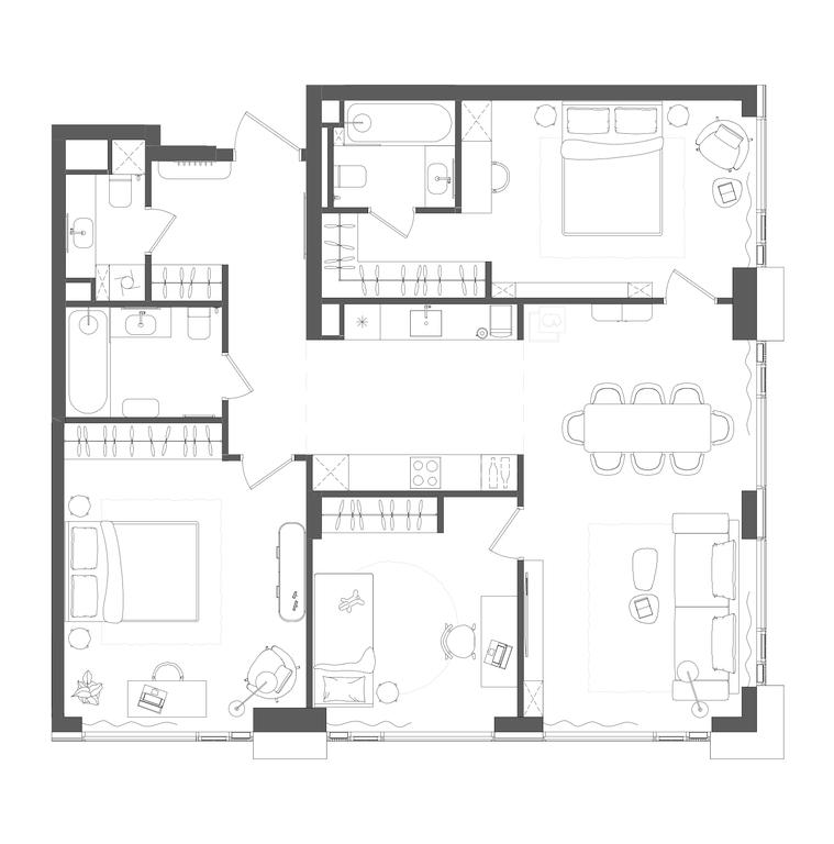 3-BD Apartment Sale, 109.4 sq. m. at Grain, Starokaluzhskoye Highway, 64с1, Moscow, Russia #1 3-BD Apartment Sale, 109.4 sq. m. at Grain, Starokaluzhskoye Highway, 64с1, Moscow, Russia #1