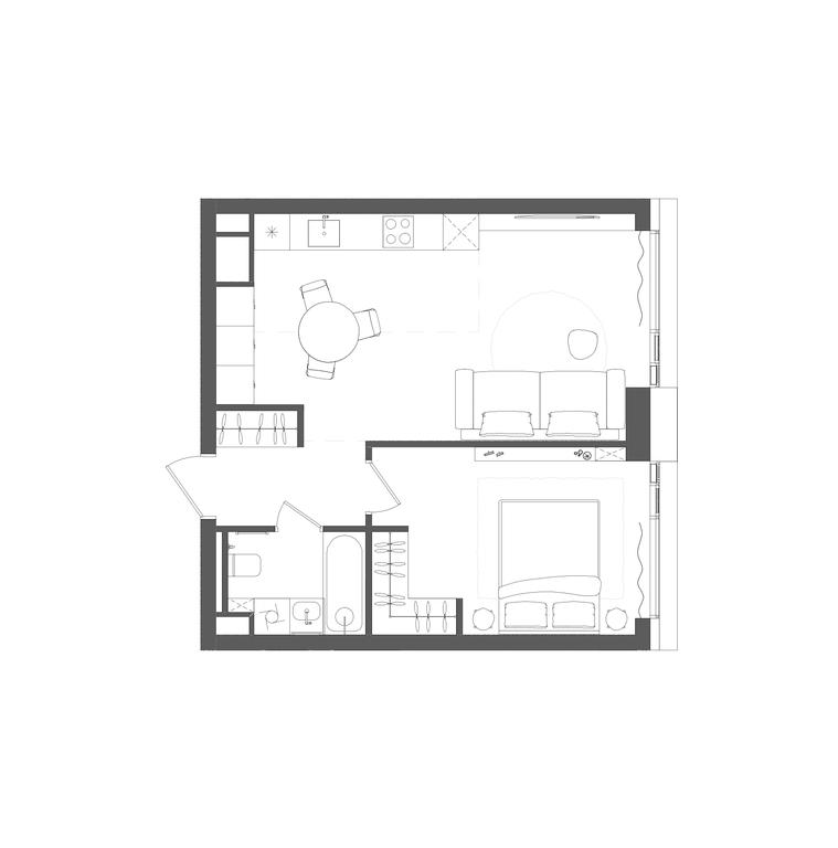 2-BD Apartment Sale, 77.5 sq. m. at Grain, Starokaluzhskoye Highway, 64с1, Moscow, Russia #1