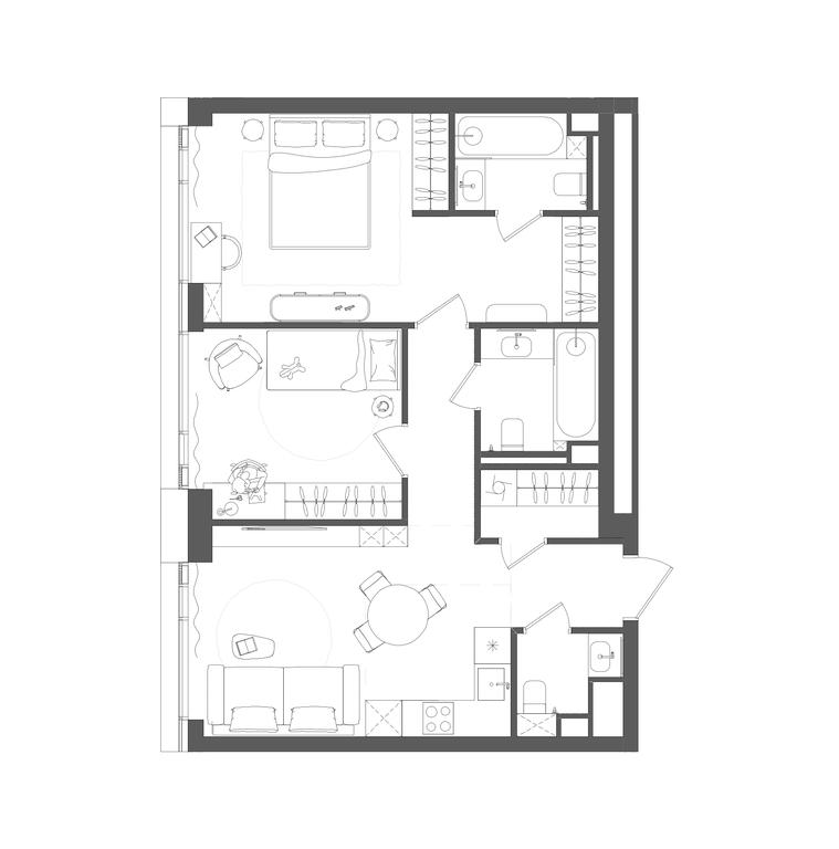 2-BD Apartment Sale, 66.1平方米 at Grain, Starokaluzhskoye Highway, 64с1, Moscow, Russia #1 2-BD Apartment Sale, 66.1平方米 at Grain, Starokaluzhskoye Highway, 64с1, Moscow, Russia #1